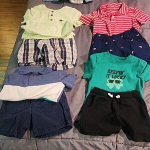 Boys 3t Lot Of Short Sleeve Shirts And Shorts,  Gently Worn